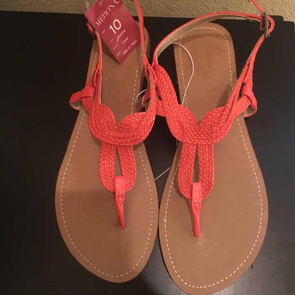Orange sandals